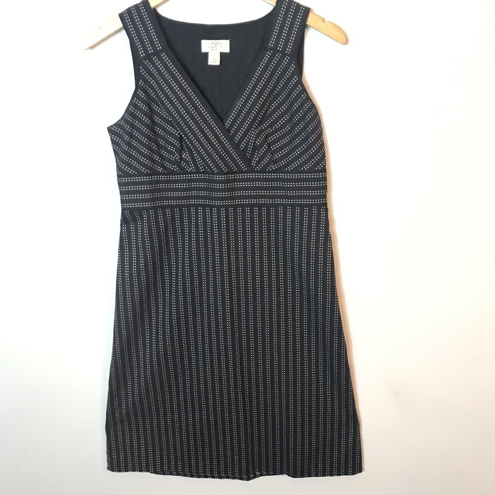 Ann Taylor LOFT Sleeveless Surplice Sheath Dress
